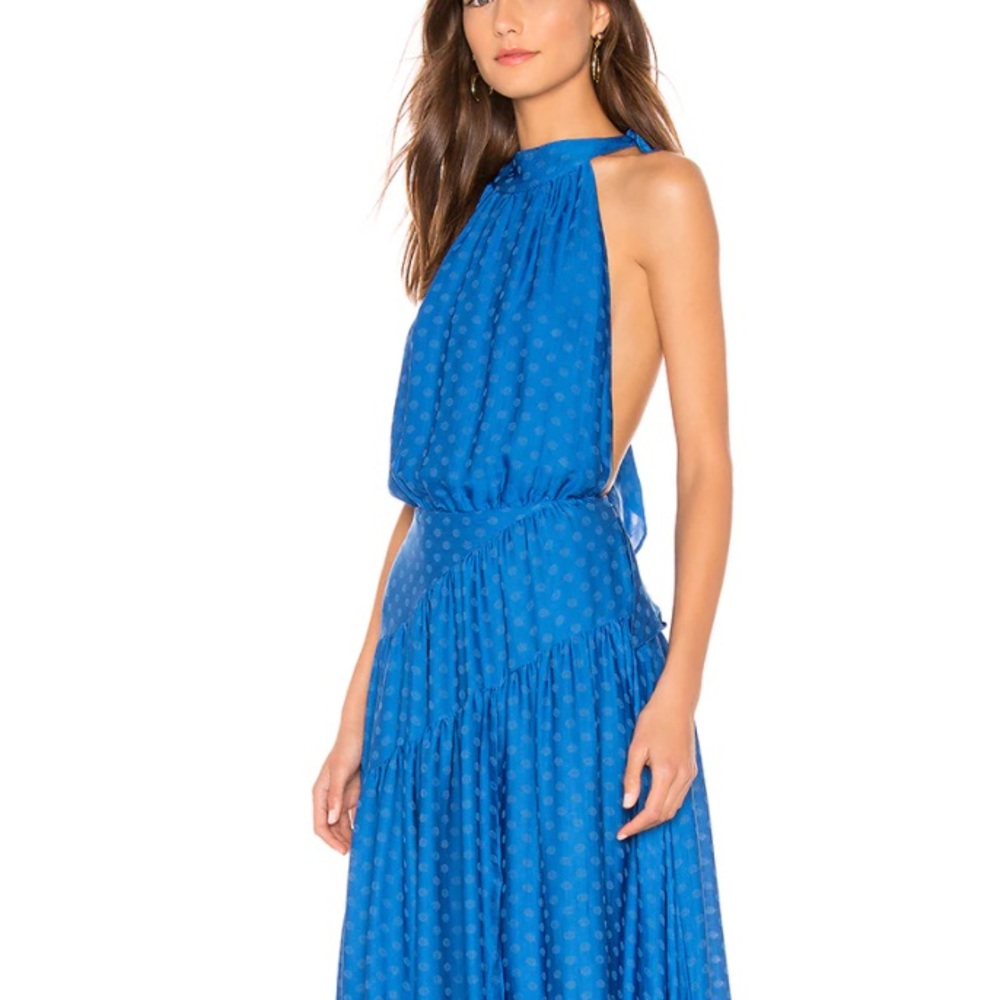NWT free people slouchy sexy silk blue